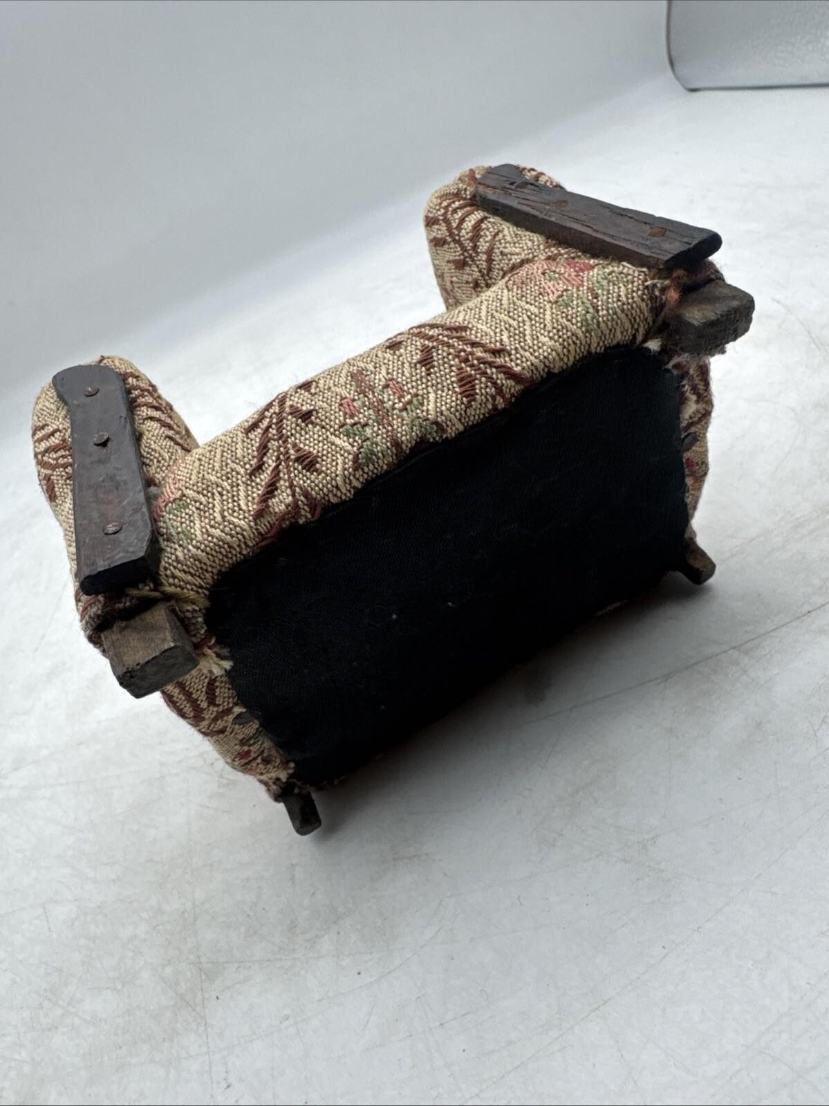 Vintage Advertising 1940s Ladysmith Wisconsin Miniature Chair Upholstered Otis