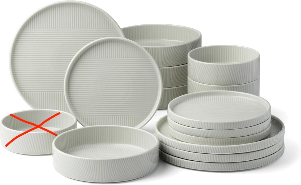 Lenox Modulus 16-Piece Dinnerware Set, Vapor