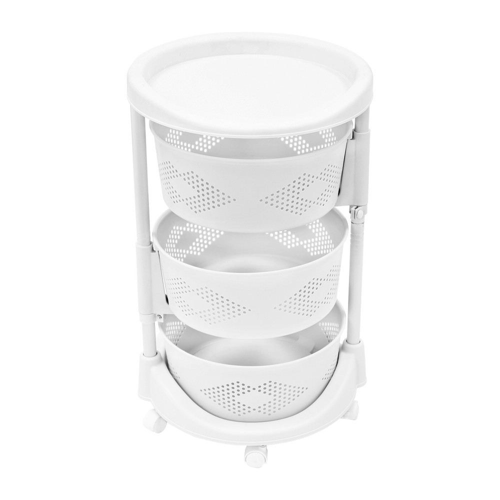 Multi-function Rotating Basket Cart Kitchen Bathroom Toy Shampoo Organizer