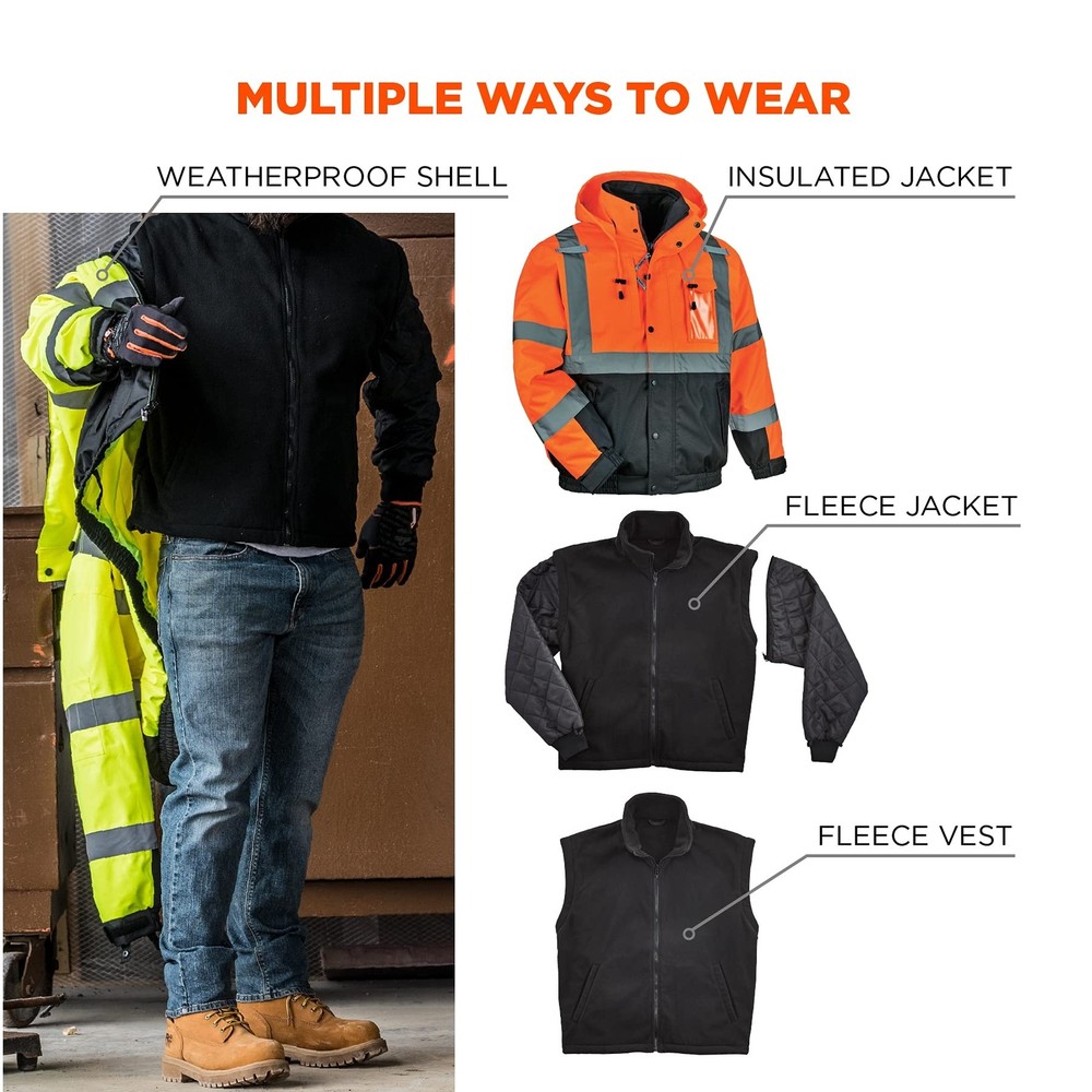 Ergodyne Standard Jacket Orange 3X-Large