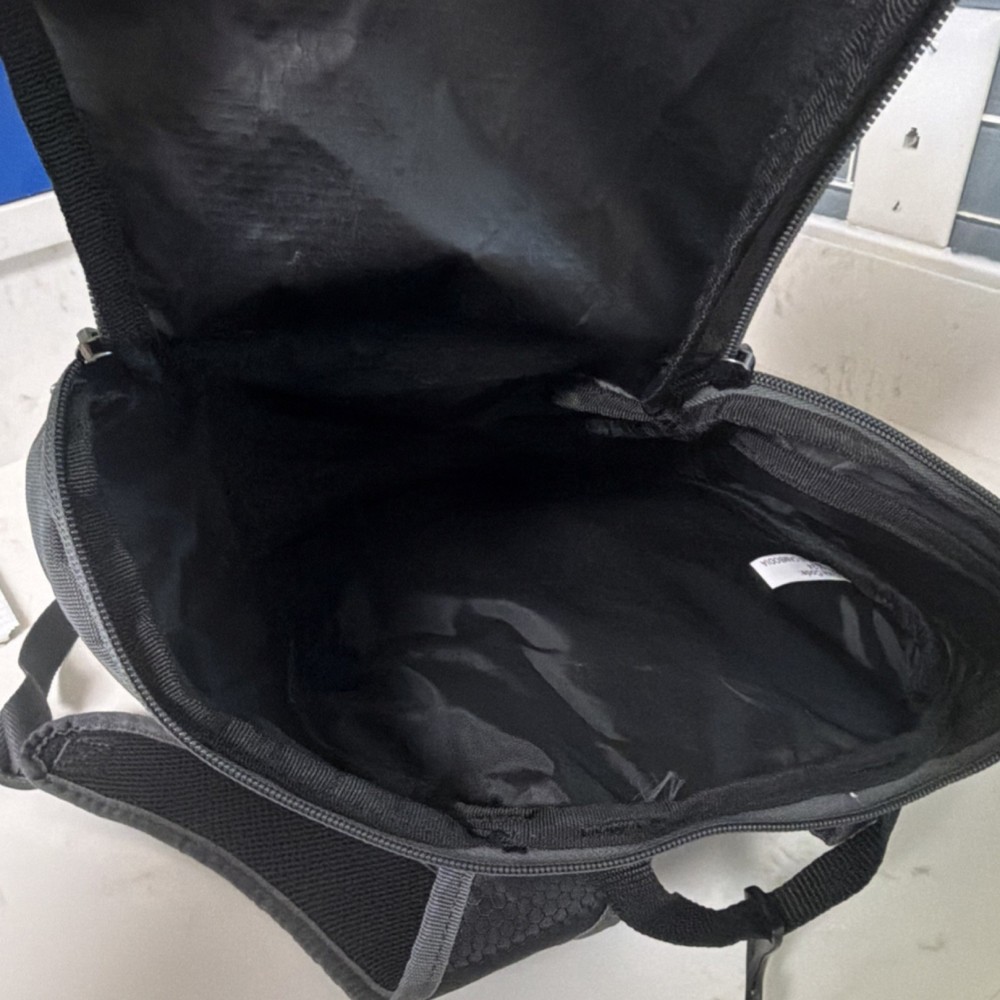 Easton Baseball Equipment Backpack Black Gray Bat Compartment External Pockets
