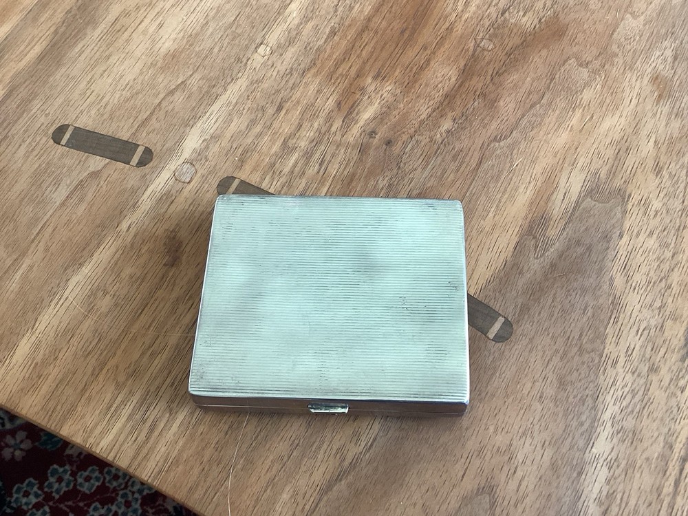 Vintage Tiffany Silver, Gold And Ruby Cigarette Case