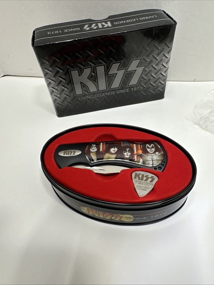 KISS "Living Legends" Knife And Guitar Pic. Rock And Roll Limited Gen X