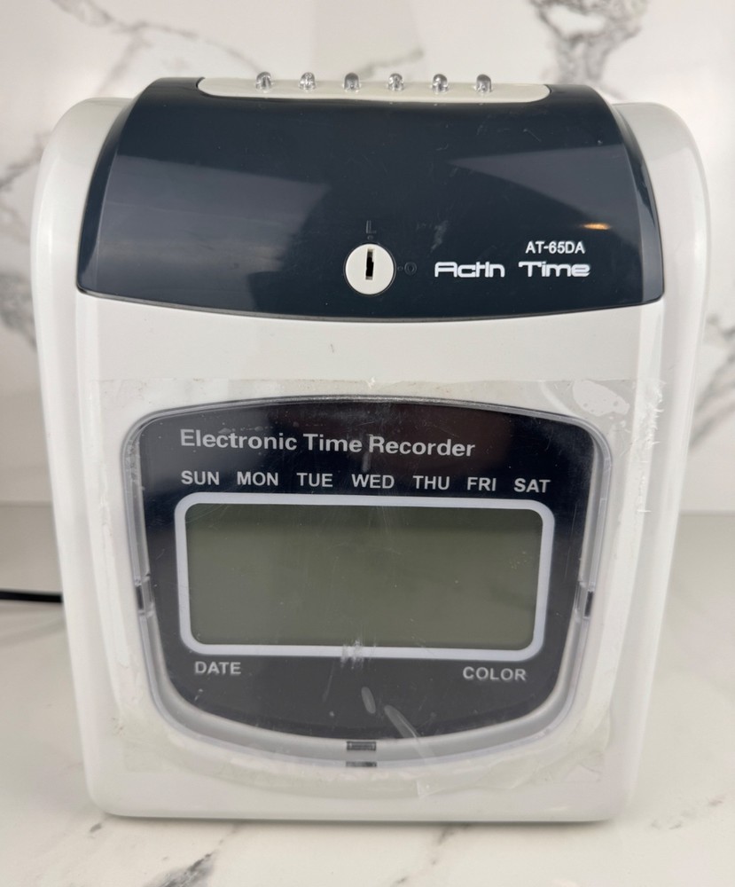 Actin Time AT-65DA Electronic Time Recorder Work Attendance Clocking In Machine