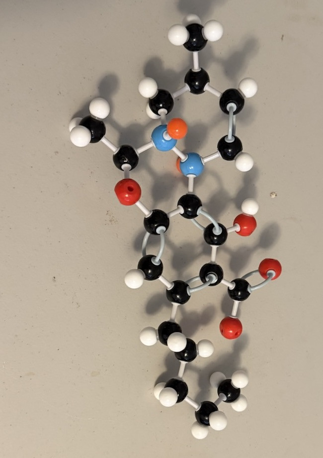 Build your own CBDA or THCA Molecular Model Kit