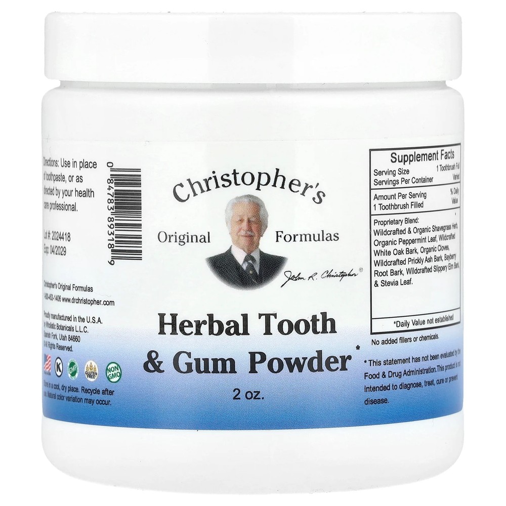Herbal Tooth & Gum Powder, 2 oz.