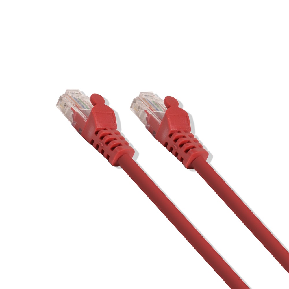 10FT Cat6 UTP Ethernet Network Patch Cable RJ45 Lan Wire Red (25 Pack)