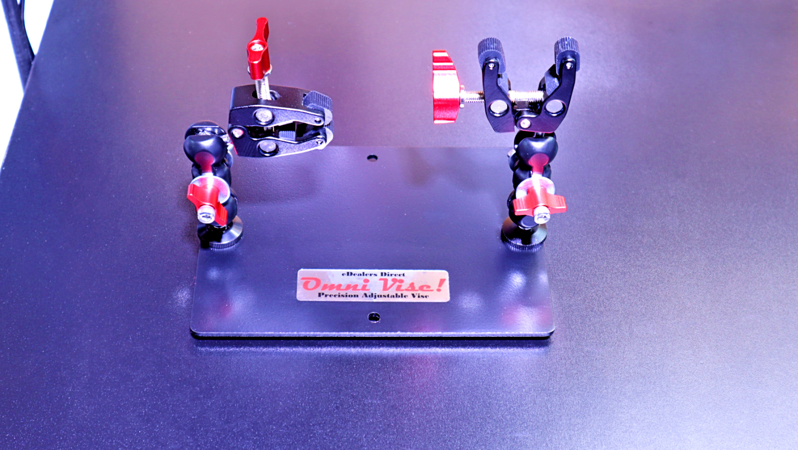 Omni Vise System Rotating Rubber Jaws Precision Grip Tool Workbench Clamp