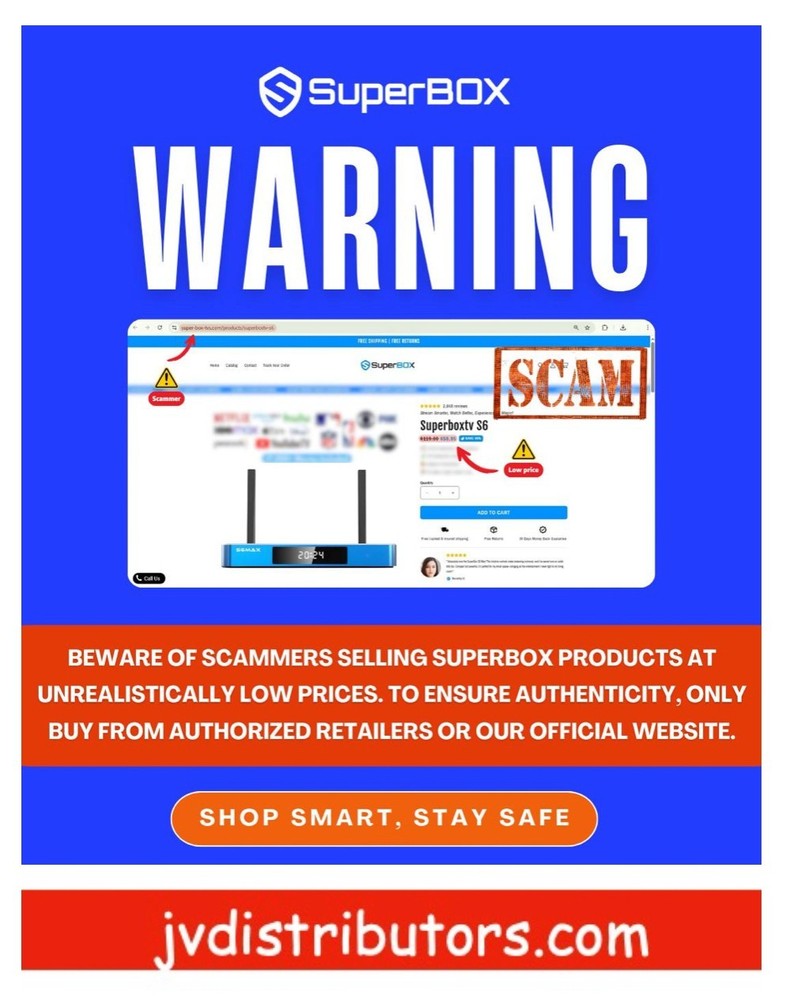 SUPERBOX S7 PRO Android TV Box 4K Streaming Media Player Authorized & PRO SET-UP