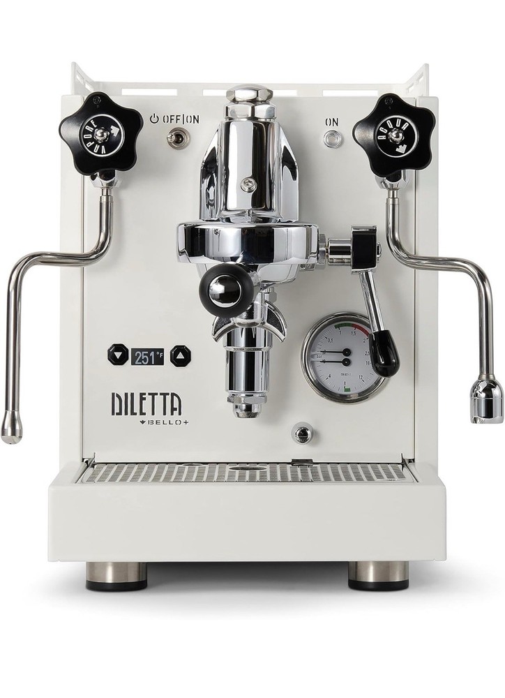 Diletta Bello+ Espresso Machine E61 PID Temp Control Shot Timer White Italy