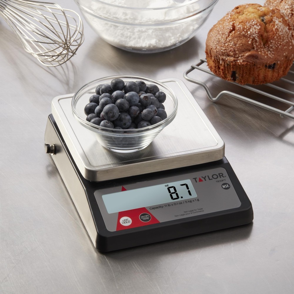Digital Portion Control Scale, 11 lb Capacity, Tare & Hold Function, NSF