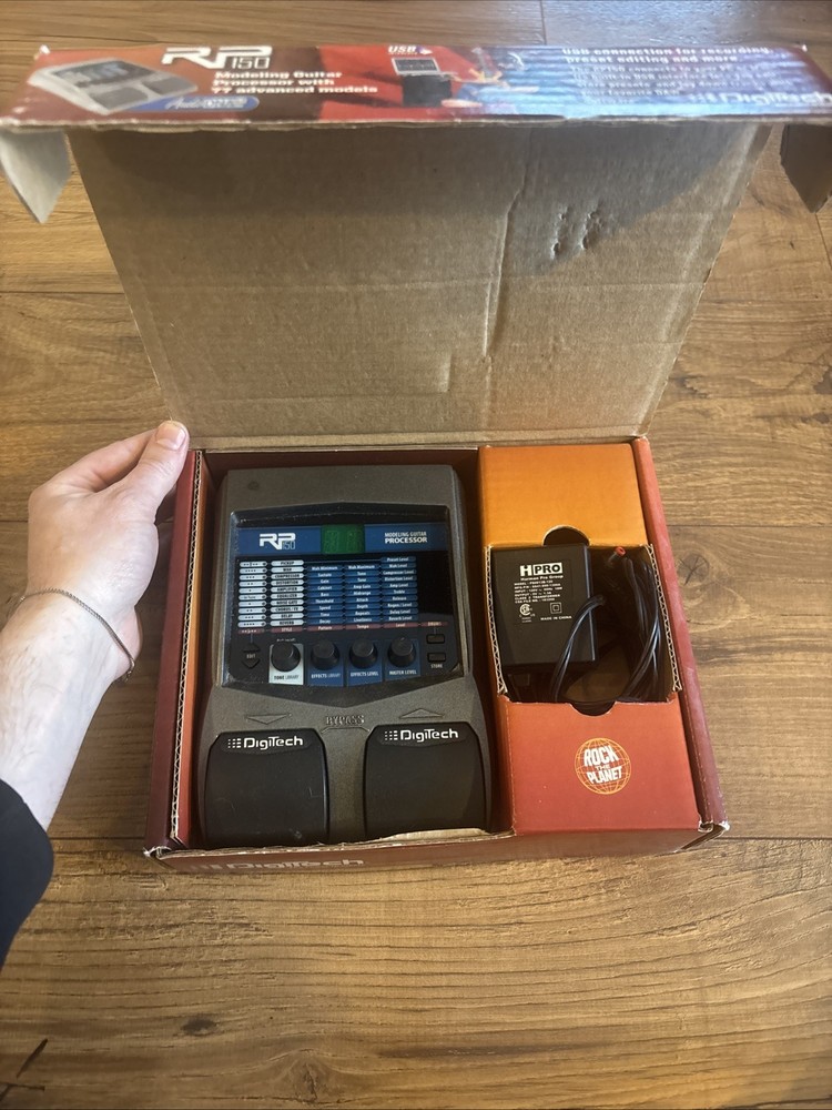 Digitech RP150 Effects Pedal Modeling Guitar Processor w/ Power Adapter