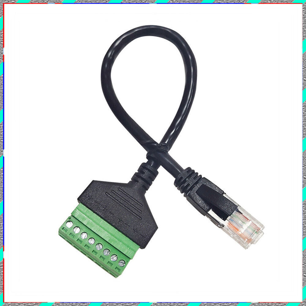 RJ45 revolution terminal 8-core extension Network cable adapter cable can fixed