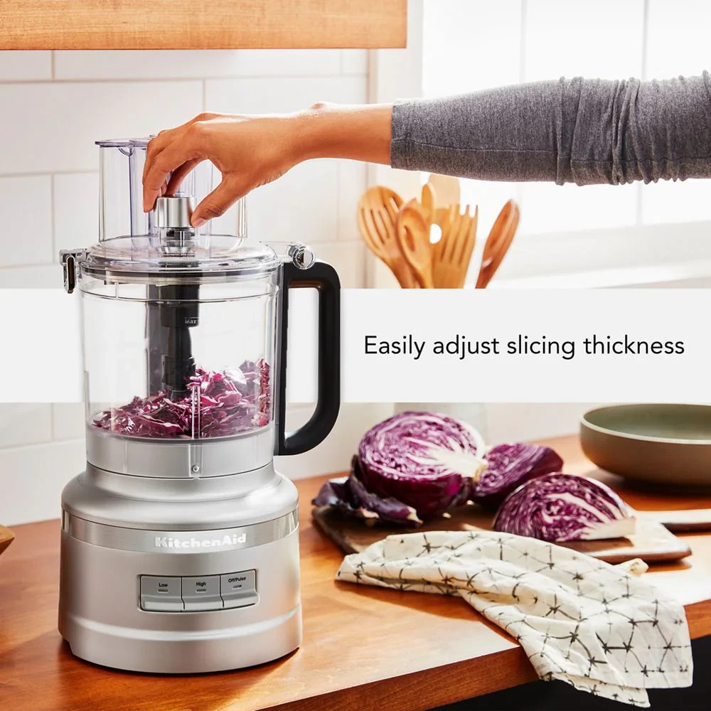 13-CUP FOOD PROCESSOR WITH DICING KIT - CONTOUR SILVER