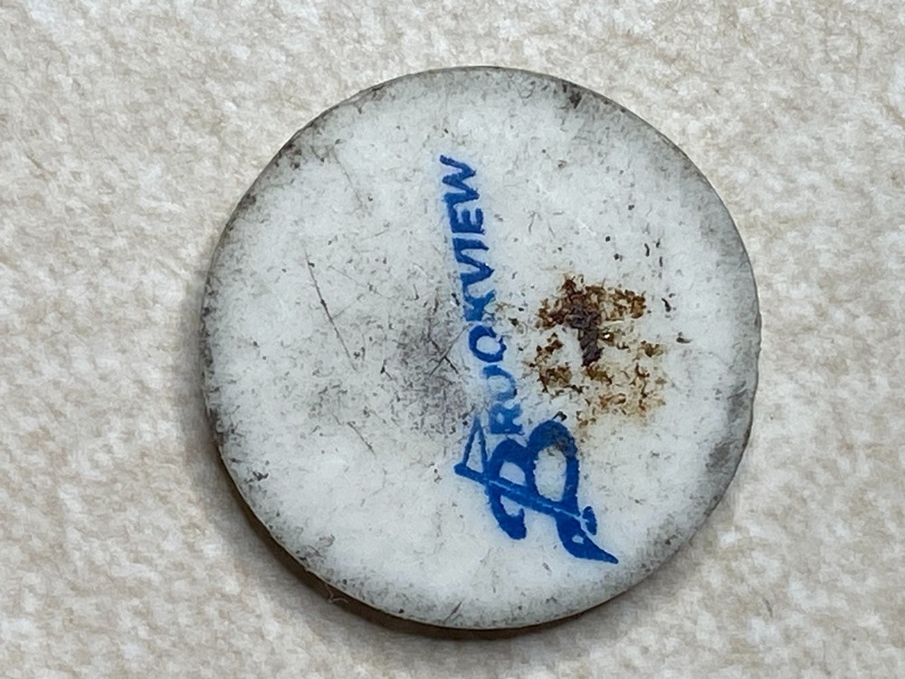 Plastic Brookview Golf Ball Marker Token T8441
