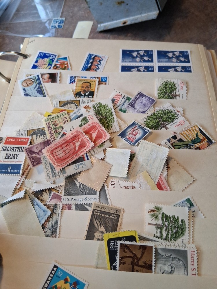 5000 + Stamps Post Marked 1 To 13 Cent