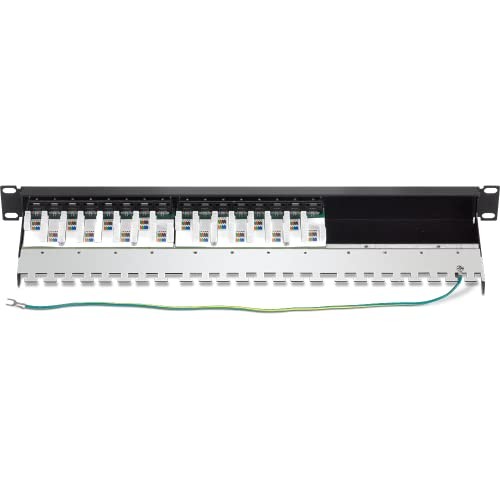 TRENDnet 16 Port Cat6A Shielded Patch Panel 10G Ready Network Interface