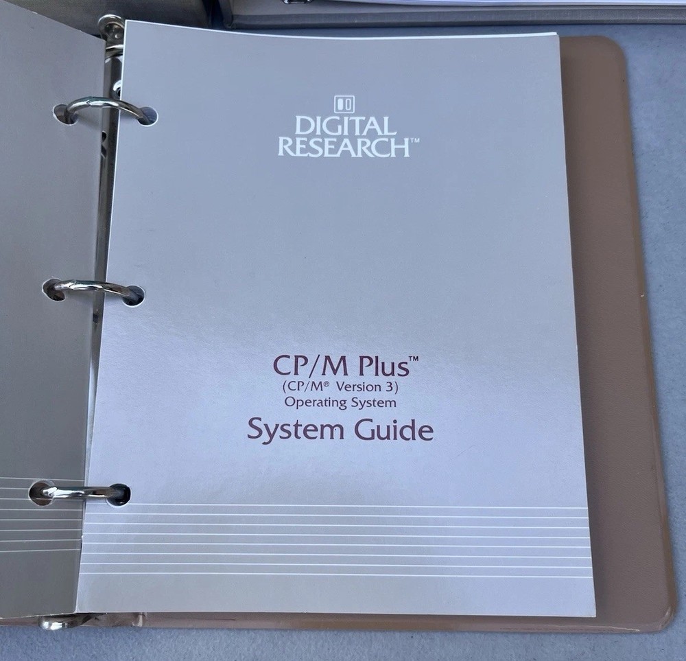 Digital Research CP/M Plus Programmer's User's Guide Symbolic Instruction Manual