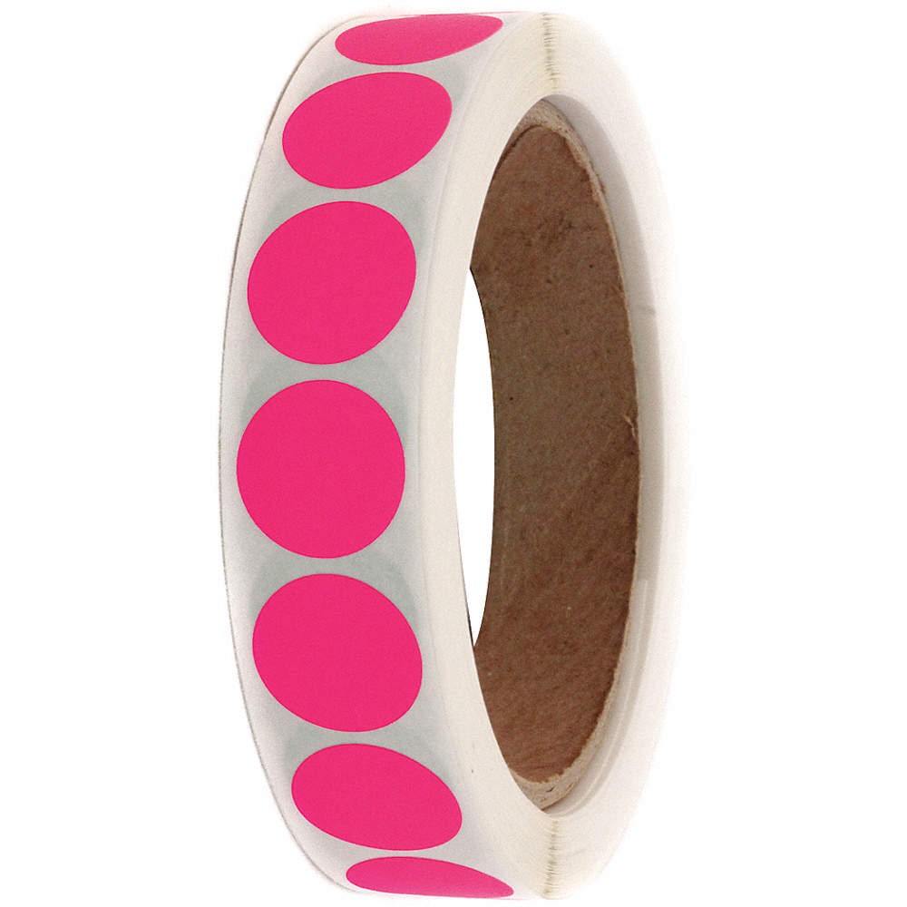 ROLL PRODUCTS 3/4" Color Code Circles Flo P 10Y501
