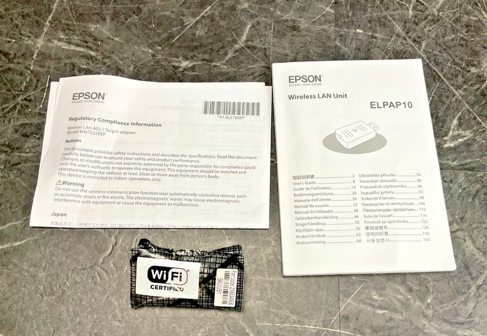 Epson ELPAP10 Wireless LAN Module BrightLink 710 V12H731P02 ❤️️ ✅ ❤️ ✅ ❤️️ ✅ ❤️