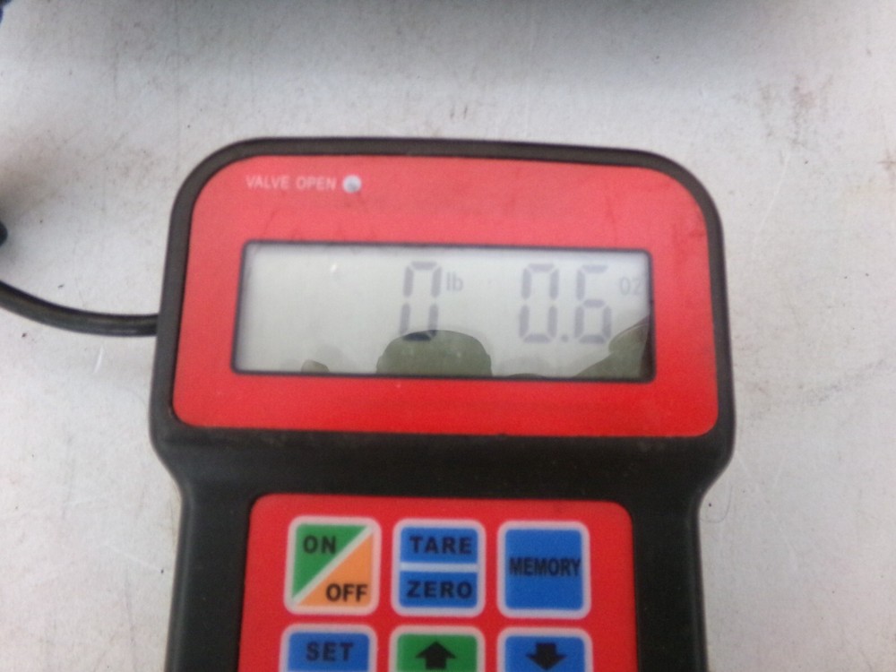 ZORO 5PWF7 PROGRAMMABLE REFRIGERANT SCALE