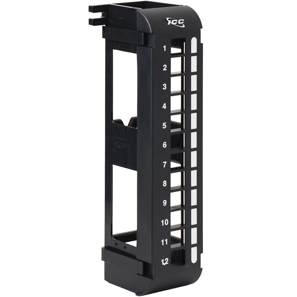Icc IC107Bp12V Patch Panel - Blank - Vertical - HD-12-Port