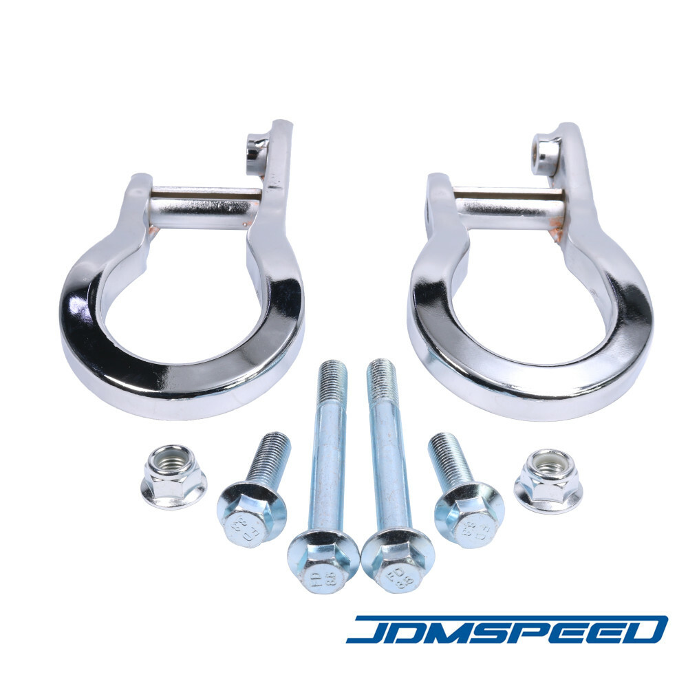 New Chrome Front Tow Hooks 84195899 For 2019-2022 Chevrolet Silverado 1500