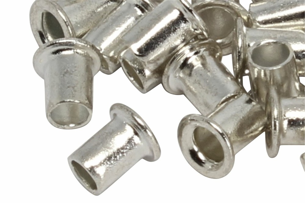 3/32" Tinned Flatwork Eyelets for .090" Flatwork - 50 pack