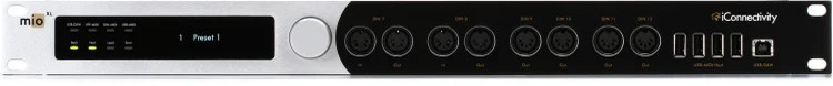 iConnectivity mioXL 8x12 USB-MIDI, DIN-MIDI, RTP Network-MIDI Interface