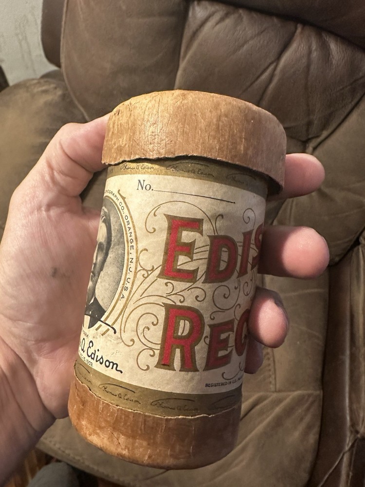 Edison 1904 EMPTY Cylinder record Tube.
