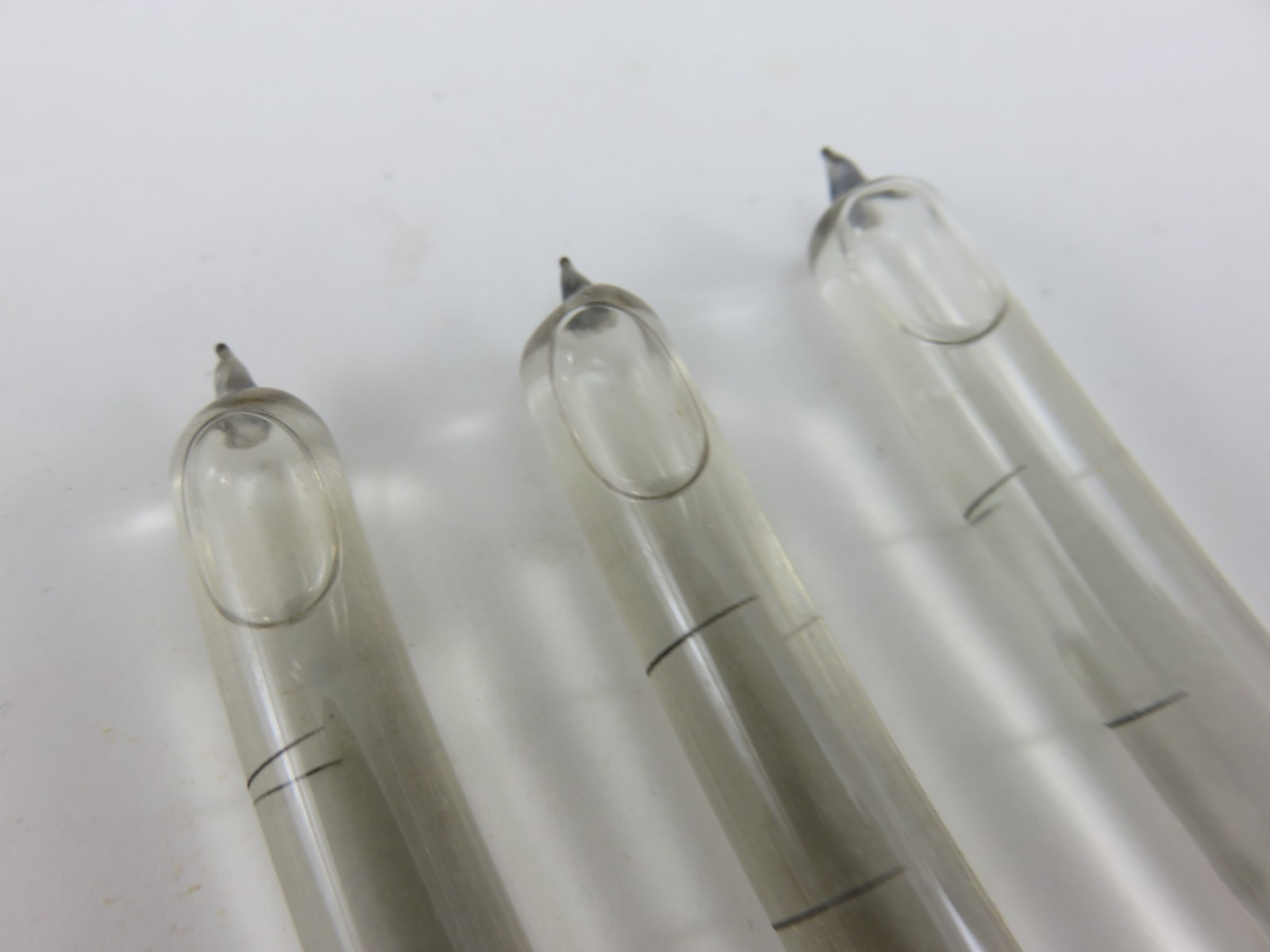 Stanley 208 Proved Level Glasses Vial 1.5" & 2" 4pc Total Vintage Made In USA