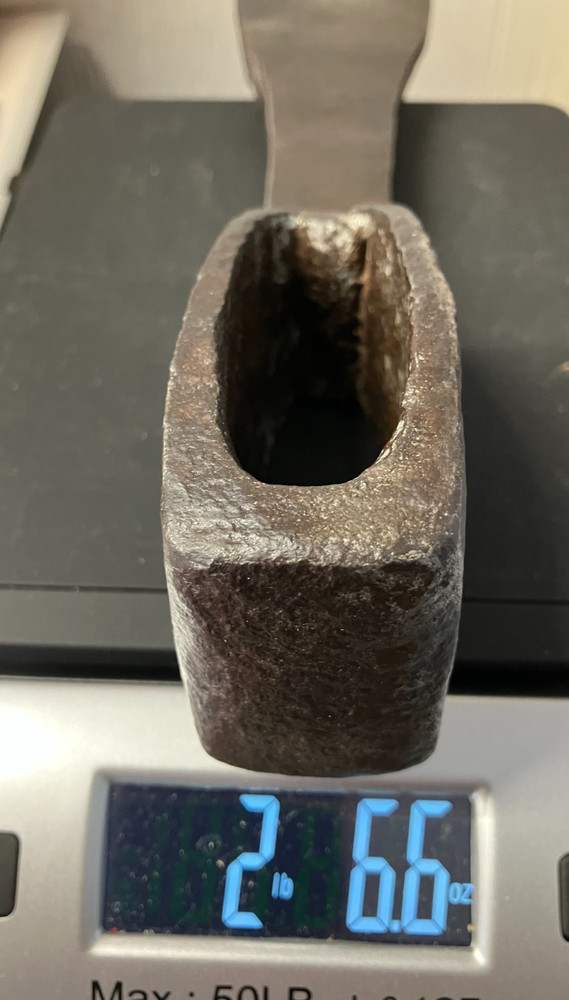 Antique 9 1/2" Adze Tool Head Hewing Axe Carpentry Rusty Pitted Old Unknown Make