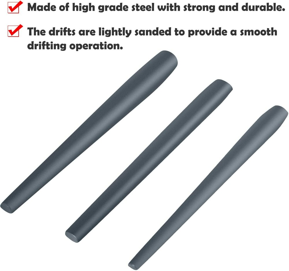 Blacksmith Knifemakers Tomahawk, Large Hammer and Mouse ax Drift Tool Set (3Pcs)