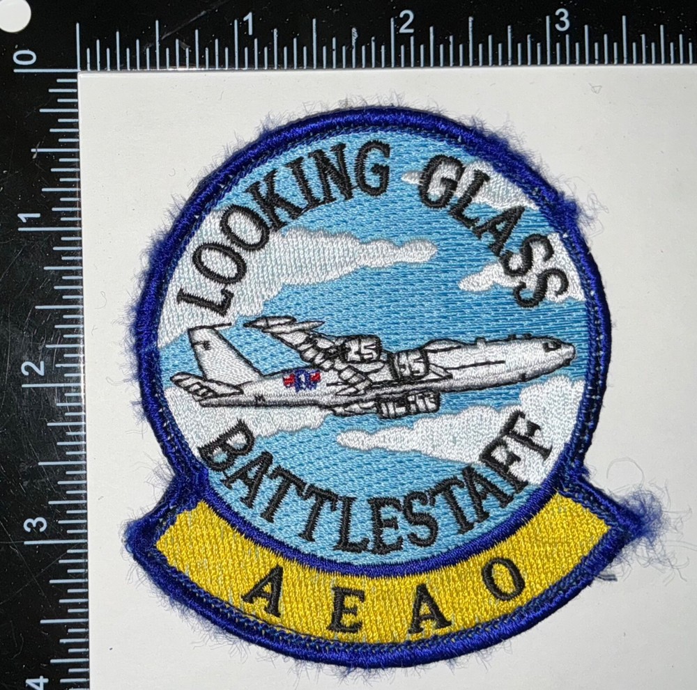 USAF Looking Glass Battlestaff AEAO AB Emergency Action Officer HOOK LOOP Patch