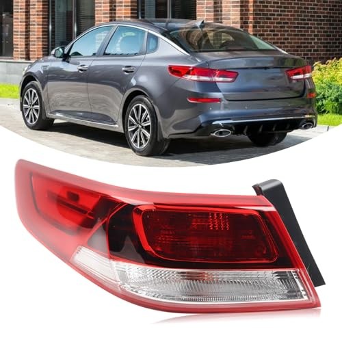 Left Halogen Tail Light Assembly Compatible With 2016-2020 Kia Left Driver Side