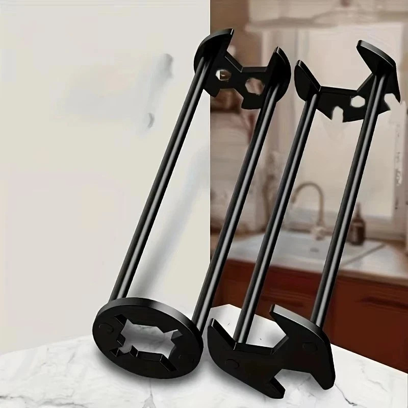 Multifunctional Sink Wrench Set, 2-Pack Basin and Faucet Wrench Tool with Fou///