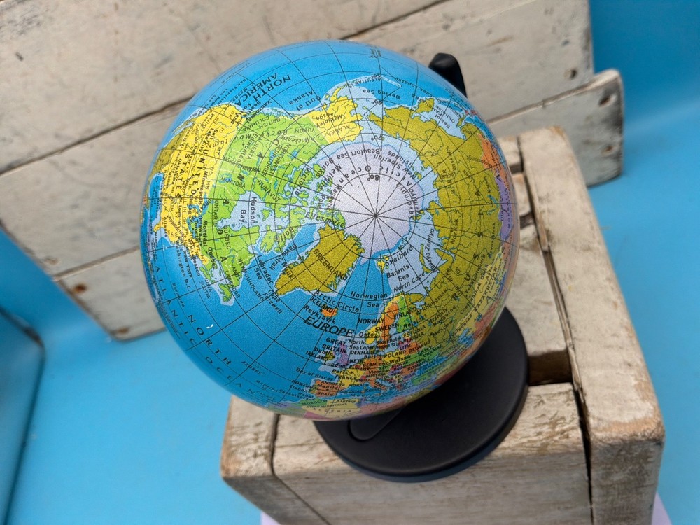 Replogle Mini Globe, 2001, 5.5”H, Dual Direction
