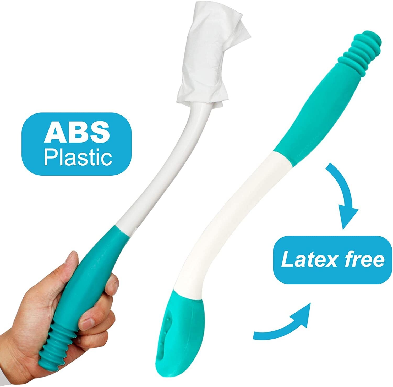 Long Reach Comfort Toilet Wiping Aids Tools - Self Assist Bathroom Bottom Buddy