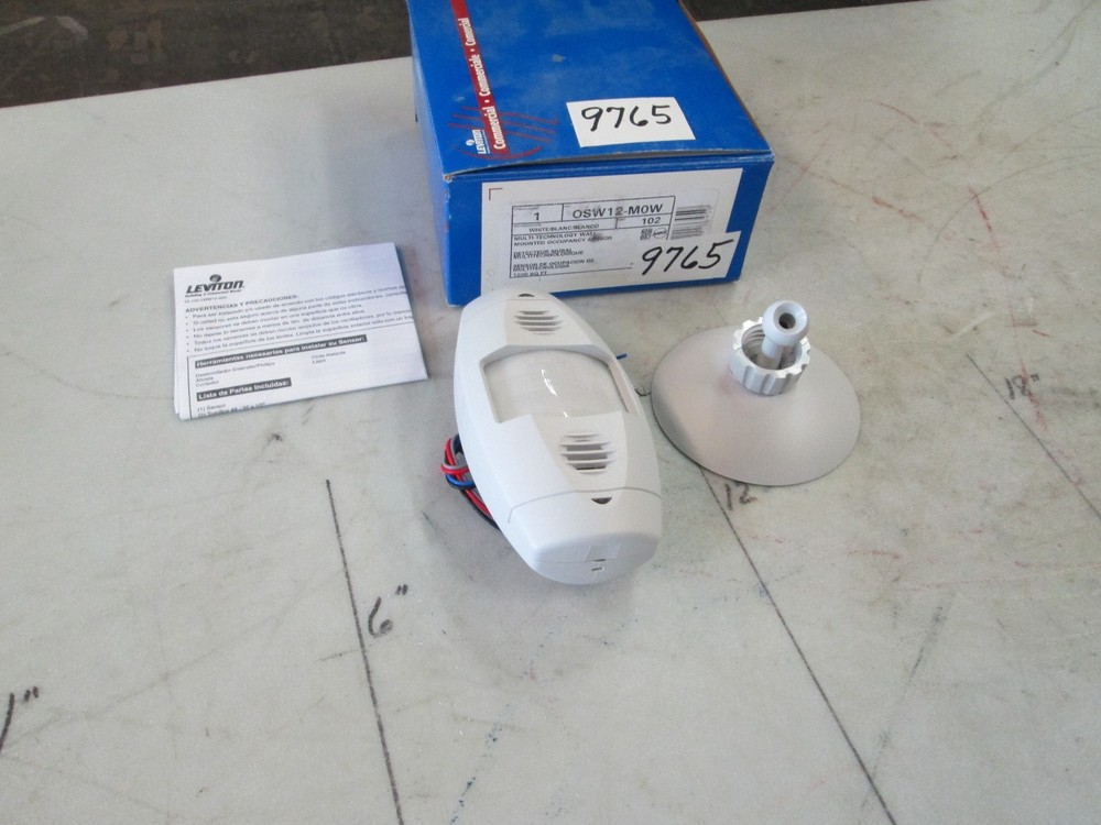 Leviton Multi Technology Occupancy Sensor Cat #OSW12-M0W  Wall Mount White (NIB)