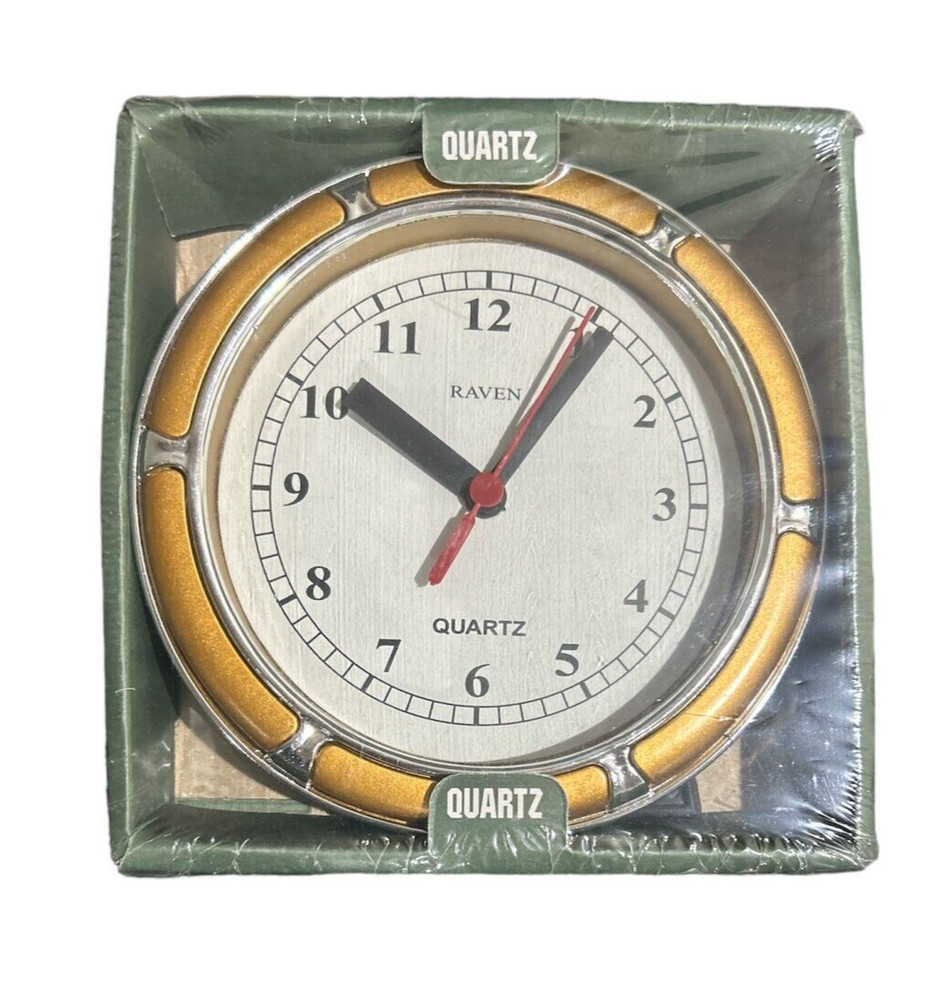 Raven Quartz Wall Clock - Gold Color