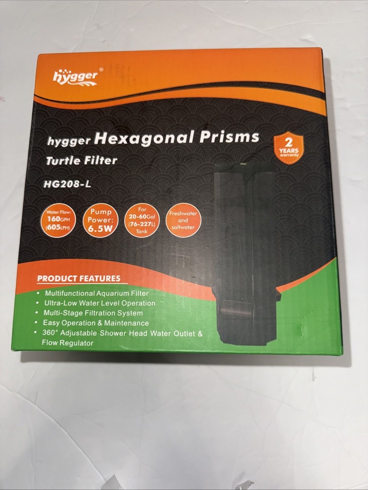 hygger Hexagonal Prisms Turtle Filter HG208-L