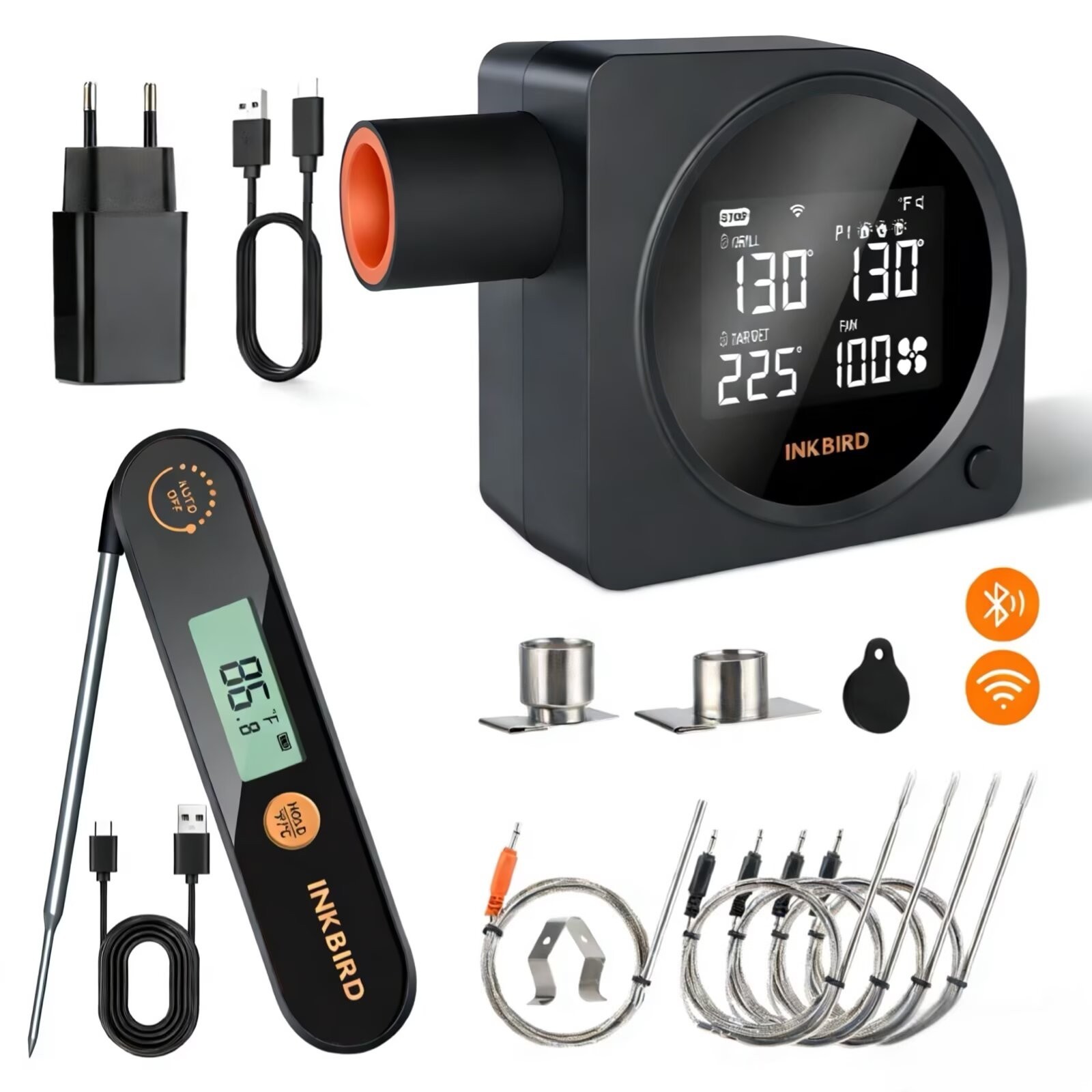 INKBIRD Automatic Smoker Fan Controller WiFi BBQ Meat Thermometer Cooking Tools