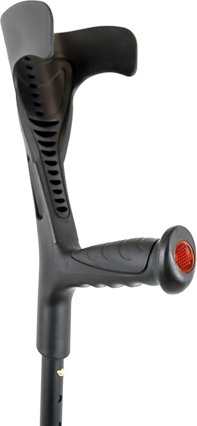 AngleMAX Mobility Red/Pink Folding Forearm Crutch, Lightweight Aluminum