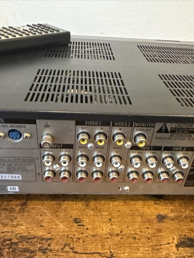 Sony STR‑AV460 Stereo Receiver — W / Remote Bundle Excellent EUC — Fully Tested