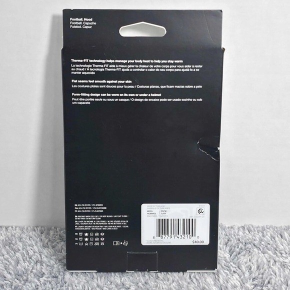 Jordan Therma-FIT Fly Warm Hood Balaclava Football Ski Mask Men's OSFM Black NEW