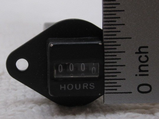 ELECTRO-DYNAMICS 16C8CK Time Totalizing Meter, Hobbs Meter, Hour Meter, 28V DC