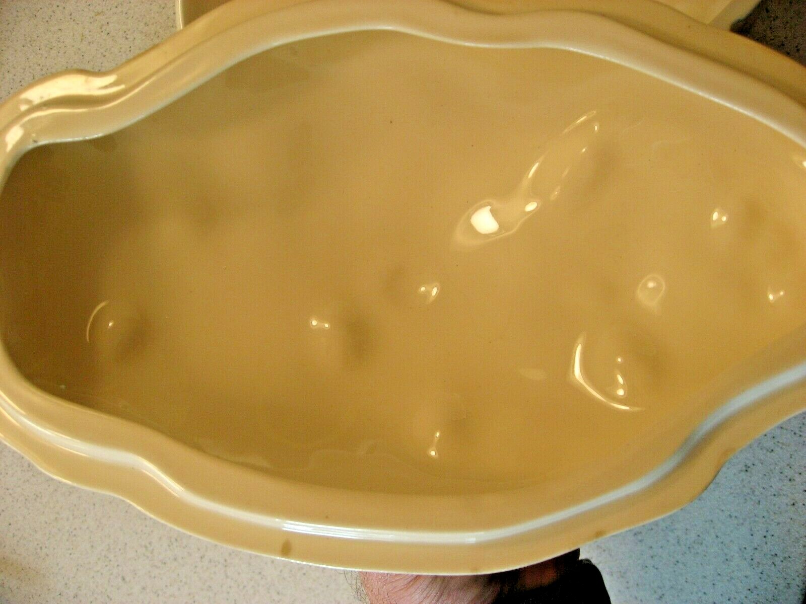 Vtg Ceramic Baked Potato Lot of 4 Salt and Pepper Shakers, Covered Serving dish