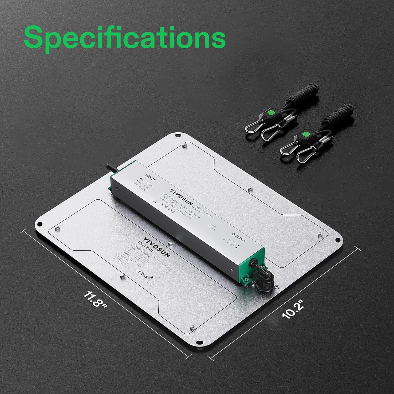 VIVOSUN 2X2ft Indoor Grow Tent Kit VS1000E LED Grow Light & 4" Inline Duct Fan