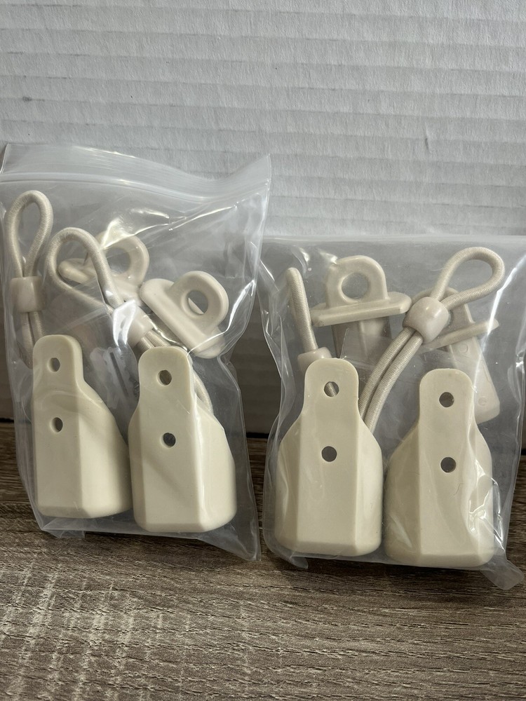 Replacement Shade Bungee End Cap Kit - Beige - 4 Bungees