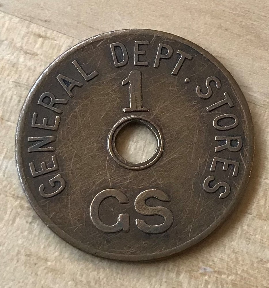 General Dept. Stores 1 Cent TOKEN